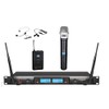 GTD Audio 2x100 Selectable Channel UHF Wireless Microphone Karaoke Mic