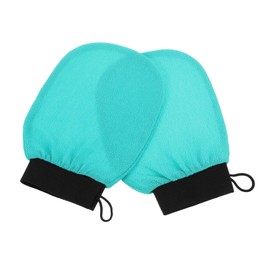 Beavorty Deep Exfoliation Bath Gloves Pcs Skin Scrubbing Mittens Rayon Made for Full Body Exfoliation Smooth Skin