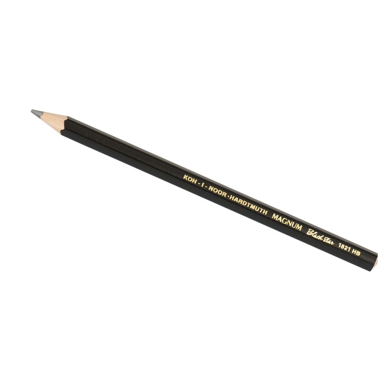 Koh-I-Noor FA1821MB.2BC Magnum Black Star 9mm Graphite Pencil, 2 Each