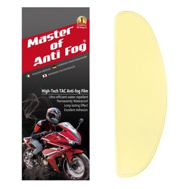 XII WY Universal Motorcycle Full Face Helmet Shield Anti Fog Film,Yellow Visor Lens Insert Fog Resistant Waterproof Sticker