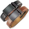 DOOPAI 2 Pack Ratchet Belts for Men Leather Dress Belt