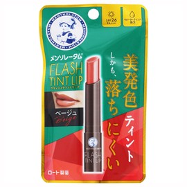 Mentholatum Lip Flash Tint Trip, Beige, Set of 2 (6 Types of Oil Formulation, Highly Moisturizing, Beautiful Coloring, Anti-Falling, UV Protection, SPF26 PA+++)