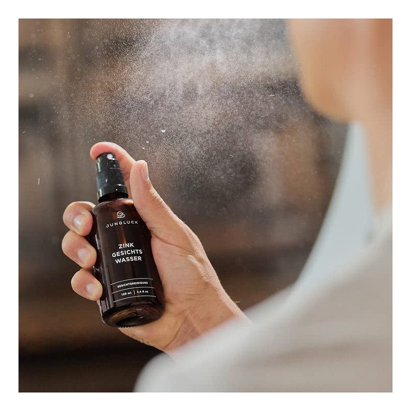 JUNGLÜCK Zinc facial toner, regulates sebum production and clears your
