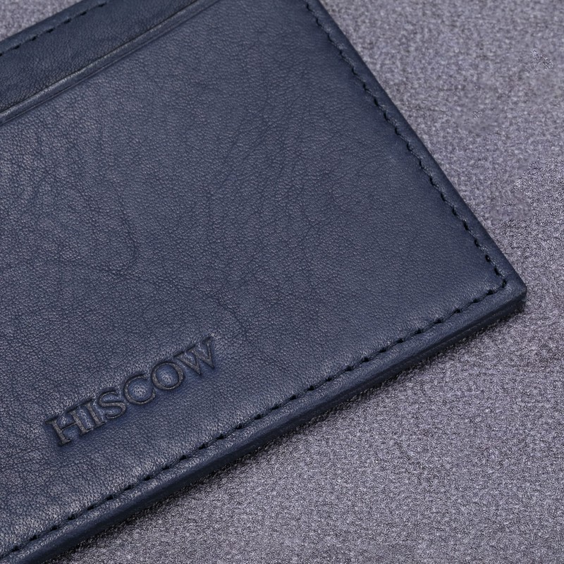 Leather Thin Card Holder, Slim ID Case Small Credit Card
