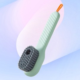 All-in-One Dispenser & Easy-Rinse Cleaning Brush for Bathroom Sinks Green 7ea