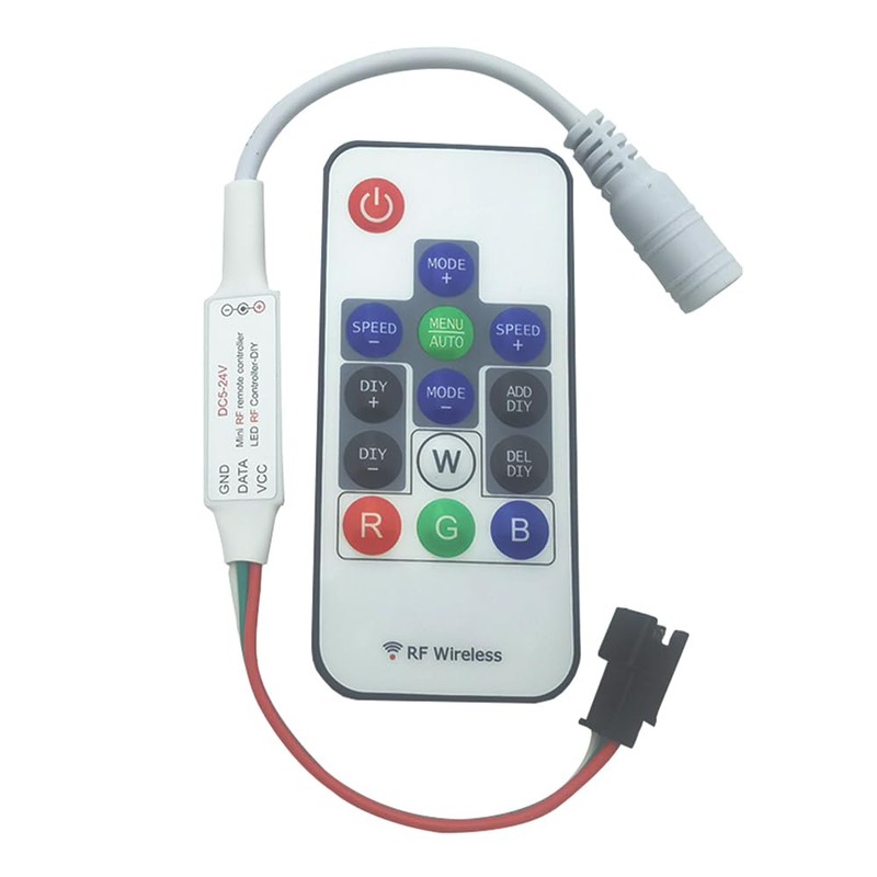 WS2811 WS2812B Led Pixels Strip Light Controller DC 14keys Wireless