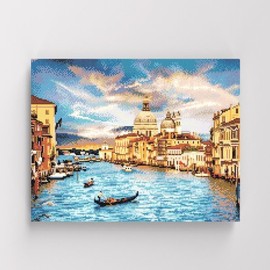 I Love Painting DIY Canvas Diamond Cross-stitch 40x50cm Water City Venice / 아이러브페인팅 DIY캔버스형 보석십자수 40x50cm 수상도시 베니스