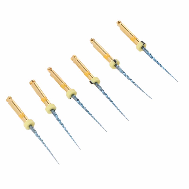 6pcs F1 Endodontic Canal Files Stretchy Metal Portable Rustproof Endodontic