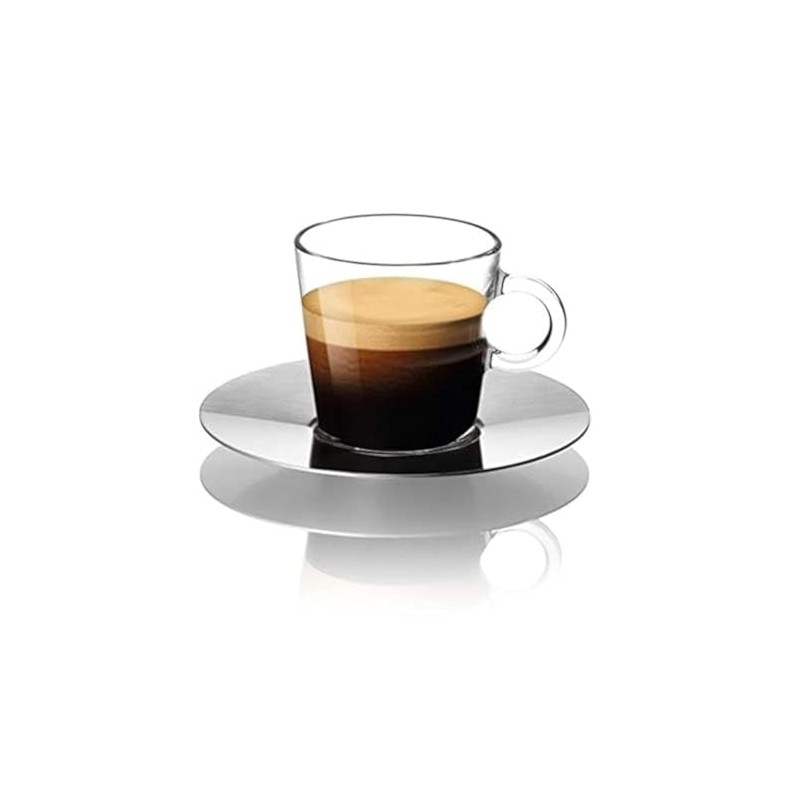 Nespresso View Espresso Small Glass Cup plus Saucer