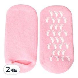 Foot Insole Foot Calluses Care Moisturizing Socks Pink, 2 Sets / 풋인솔 발각질 관리 보습양말 핑크, 2세트