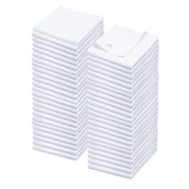 Flour Sack Kitchen Towels | Christmas DIY Towel | Cotton Blank Towel | Tea Towel Crafting Embroidery | Thick Absorbent Quick Dry | Baking Bread Proofing Linen Cover, Natural 28"x28" - Pack of 50