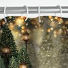 MEHOFOND 72x72 Inchs Christmas Winter Shower Curtain for Bathroom Decoration
