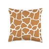 Giraffe animal print pattern Throw Pillow