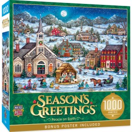 MasterPieces - Season's Greetings - Peace on Earth 1000 Piece Jigsaw Puzzle
