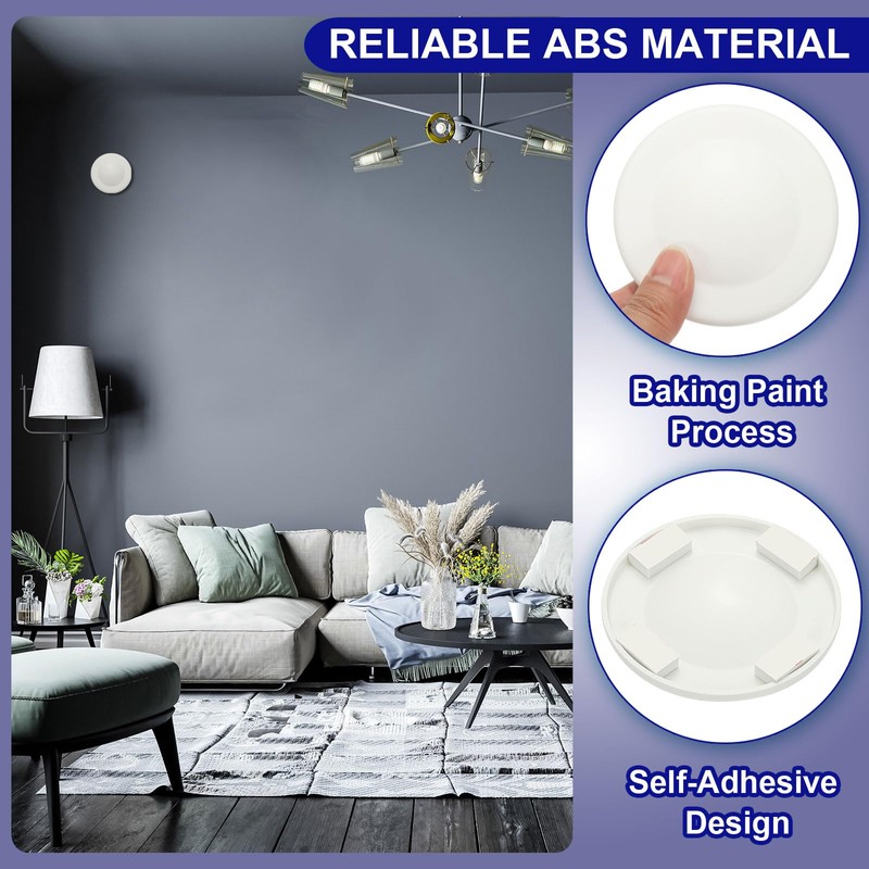 PATIKIL 3" Pipe Wall Covers, 2 Pcs ABS Self-Adhesive Reserved