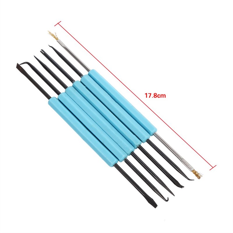 Zerodis 6 in 1 Blue Double-sided Solder Assist Disassembly Tool,