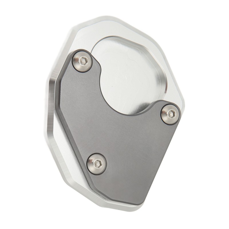 Motorcycle Side Stand Extension Plate Aluminum Alloy Gray Rustproof Replacement