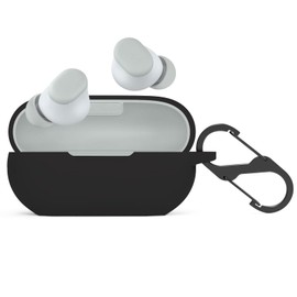 WUWOCJ Soft Silica Gel Case Compatible with Beats Solo Buds Anti-Scratch Dustproof Drop Proof Scratch Resistant Cover (Black)