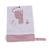 2pcs Hanging Diaper Bag Waterproof Double Pockets Zipper Closure Baby