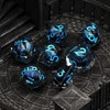 FONVGOGO DND Dice Set Movable Dragon Eye Resin Dungeons and