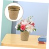 Hohopeti Straw Woven Baskets Multi-purpose Plant and Flower Baskets for