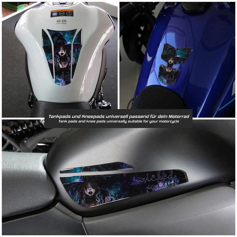 Tankpad Sticker Motorcycle Witch Witch Compatible with Honda X509850VA
