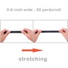 Teemico 50 Yards Elastic Stretch Foldover Ribbon Nylon Ribbon Rubber