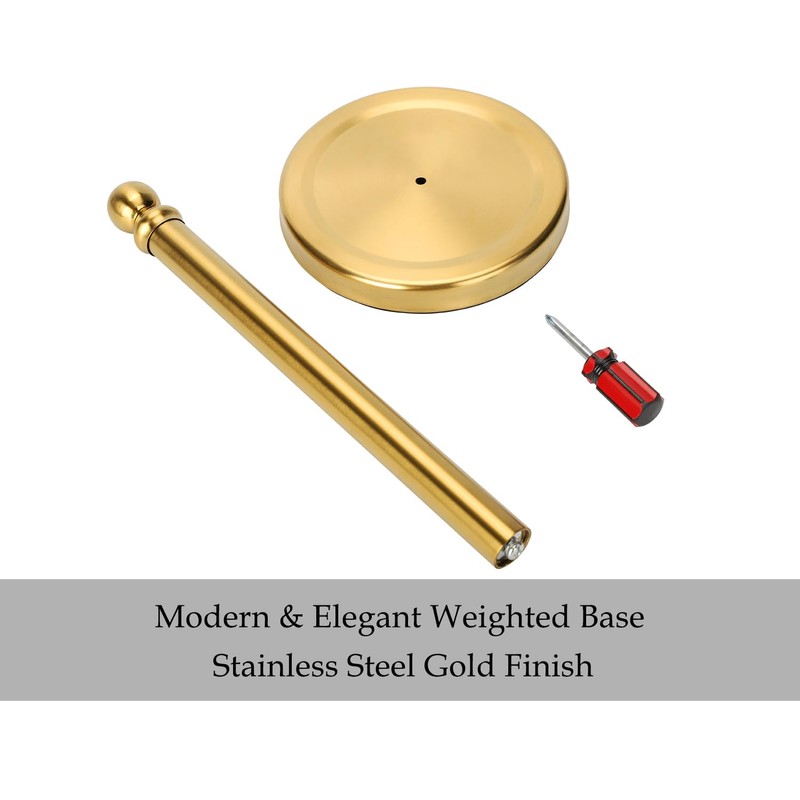 Fatizon Paper Towel Holder Stand, Gold Paper Towel Holder Countertop,