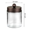 Apothecary Jar Canisters Bathroom Vanity Organizer - Qtip Holder Storage