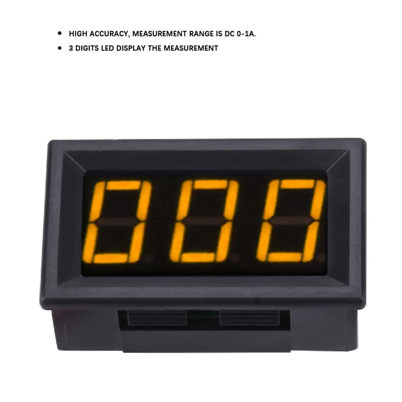 Digital Ammeter High Accuracy 3-Digit AMP Detector Module Amp Measuring