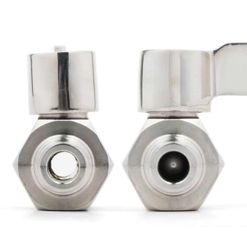 U.S. Solid 1/4" 304 Stainless Steel Mini Ball Valve with