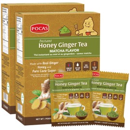 Pocas Honey Ginger Tea with Matcha 20 Packs