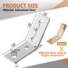 MorningRo 8 Pcs 45 Degree Angle Bracket Fitting for 1-5/8