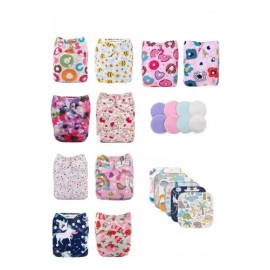 Kit Pañales Ecológicos De Tela Alva Baby                                                                                                              