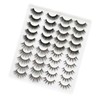 20 Pair Natural Eyelashes Fluffy Cross Fibre 3D False Eyelashes
