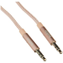 Belkin Premium 3.5 mm Braided Tangle Free Aux Cable with Aluminium Connector - Rose/Gold