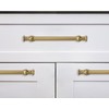 CABDM 2 Pack 4 Inch Hole Center Brushed Brass Cabinet