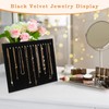 3 Pack Black Velvet Jewelry Display Stands – 17 Hook