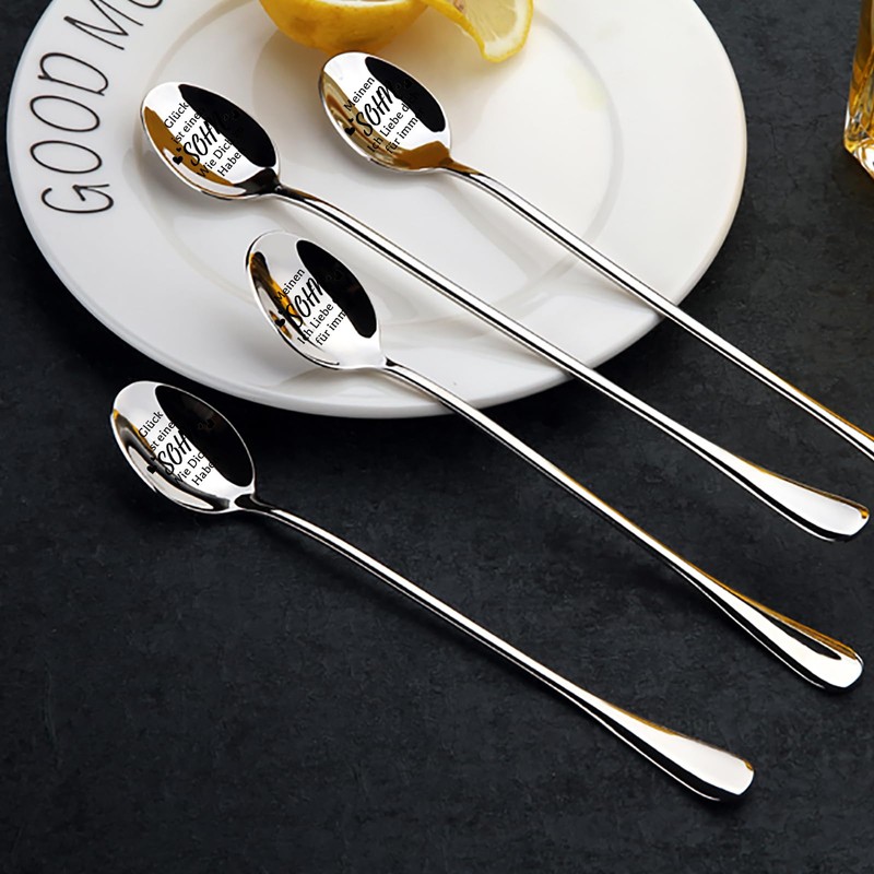 DIKARYA Son Gifts from Mum, Set of 2 Coffee Spoons
