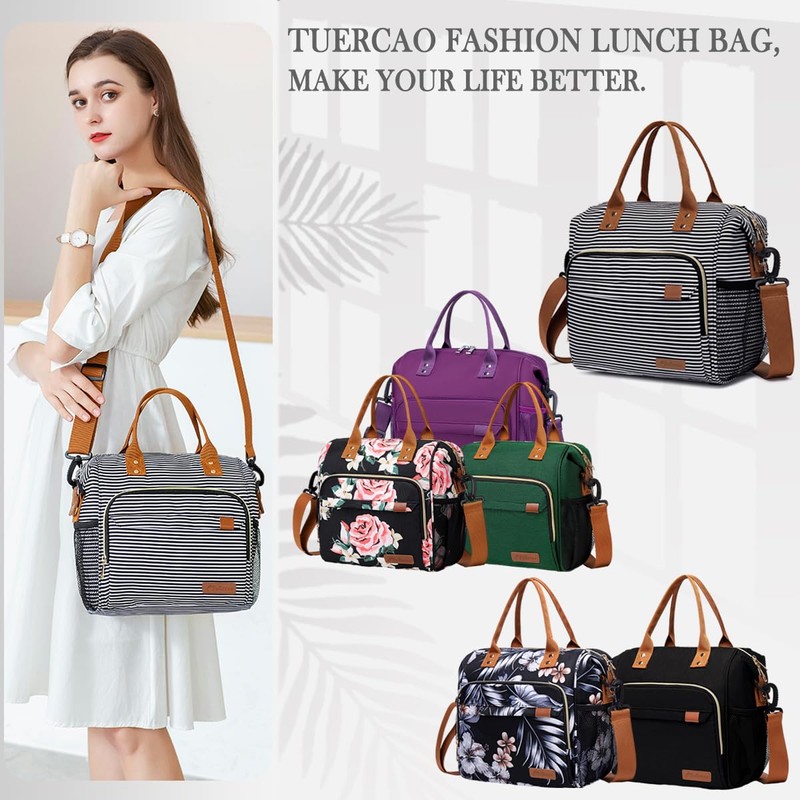 TuErCao Lunch Bag Women Insulated Lunch Box for Work Leakproof