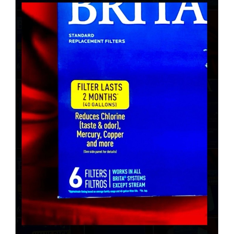 BRITA water Filter 6 Cup Pitcher W 1 Filter and