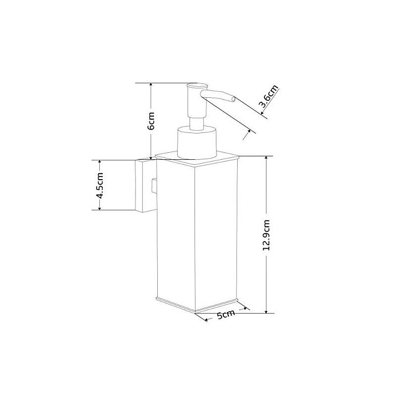 bgl Dispensador de jabón de Acero Inoxidable 304 con Soporte