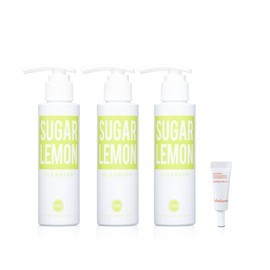 Jo Sung-ah Wonder Bath Lemon Cleanser Sugar Lemon 120ml x 3 + Sulwhasoo Sangbaek Sun Fluid 3ml _B / 조성아 원더바스 레몬청 클렌저 슈가레몬 120ml 3개 + 설화수 상백 선 플루이드 3ml B