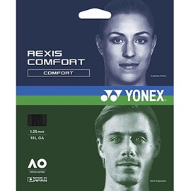 Yonex TGRCF130 Rigid Tennis String String Lexus Comfort 130 4.7 ft (12 m) Black (007) 0.5 inch (1.30 mm)