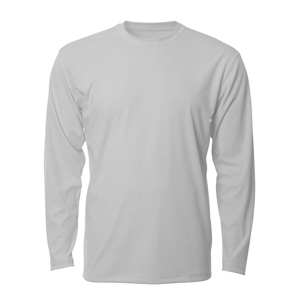 Denali Performance Men's Mega Solar ProtectUV Long Sleeve, Light Grey,