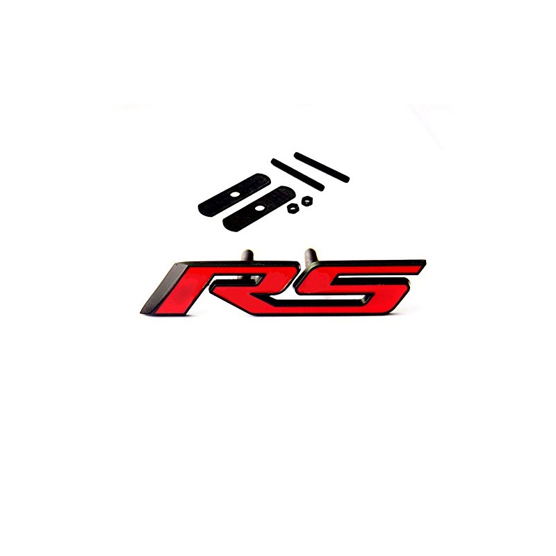 Yoaoo 1x OEM Black Grille RS Emblem Badge 3d Allloy