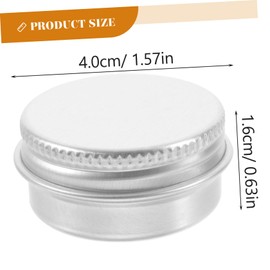 IWOWHERO Portable Aluminum Jars 50pcs Cosmetics Storage Boxes Lids Travel Tin for Beauty Products Home Use Style