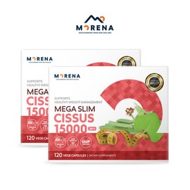 Morena Mega Slim Cissus 15000mg 20 1 Concentrated 120 Tablets x 2 / 모레나 메가 슬림 시서스 15000mg 20 1 농축 120정X2개