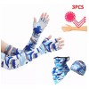Mack222 3pz Bufanda Bandana + Mangas + Gorra, Protección Uv,