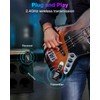 Wireless Guitar System 2.4 GHz with 6 Channels Rechargeable Audio